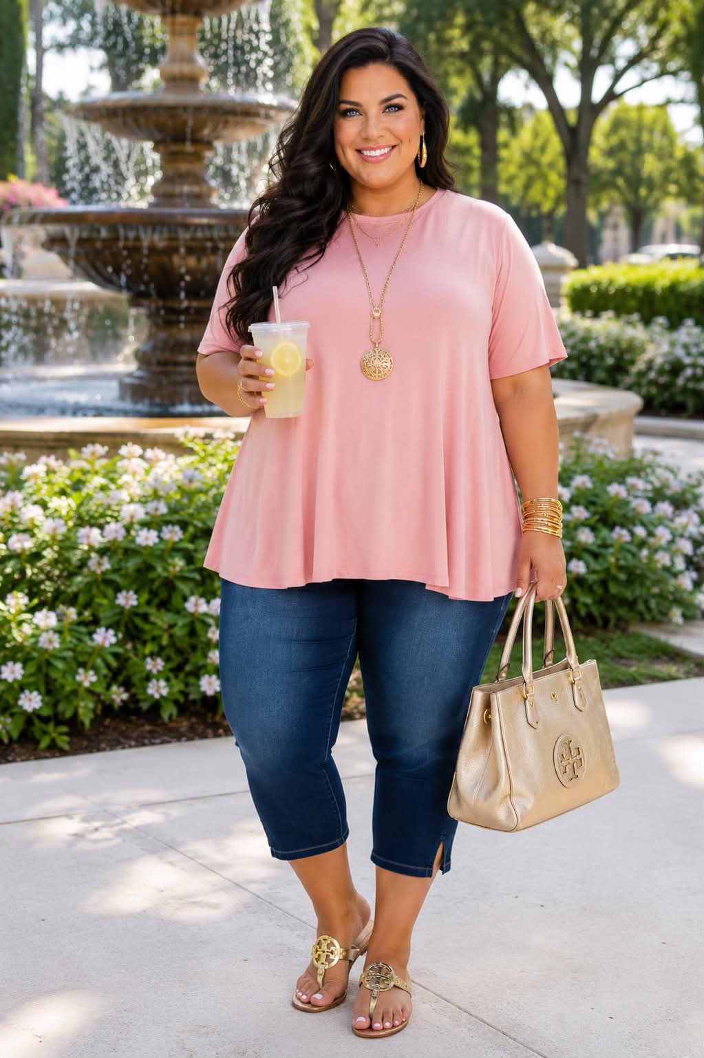 100 SSS {Blush Beauty} Rose Pink Solid Short Sleeve Top EXTENDED PLUS SIZE 3X 4X 5X