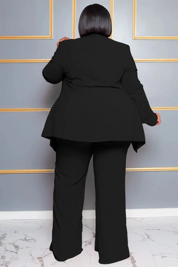 20 SET {Downtown Dazzle} Black Lapel Blazer Pants Set EXTENDED PLUS SIZE 4X - Image 4