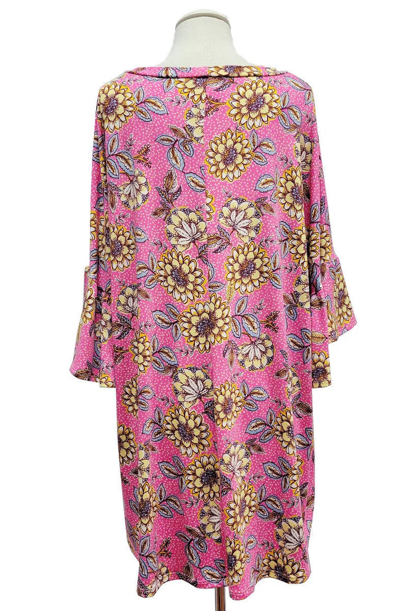 24 PSS {Making Life Great} Pink/Yellow Floral Top EXTENDED PLUS SIZE 4X 5X 6X (Size Up 1 Size) - Image 4