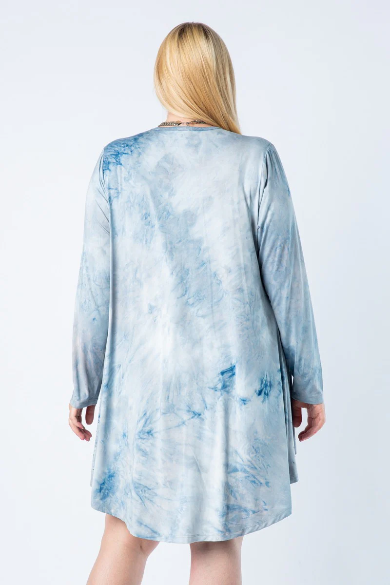 37 OT {See Me Clearly} VOCAL Blue Cardigan w/Studs PLUS SIZE XL 2X 3X - Image 4