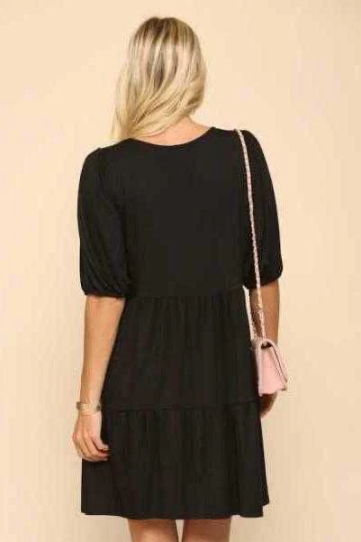 37 SQ {Love Is The Key} Black Tiered Dress PLUS SIZE XL 2X 3X - Image 5