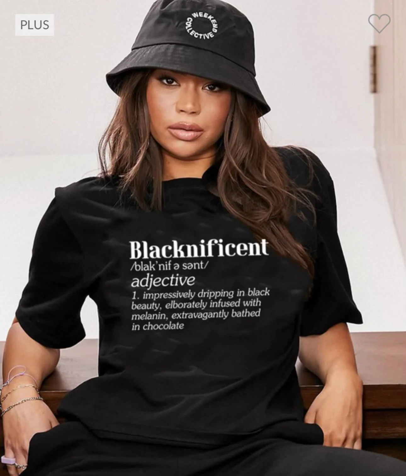 52 GT {Blacknificent} Black Graphic Tee PLUS SIZE 1X 2X 3X - Image 2