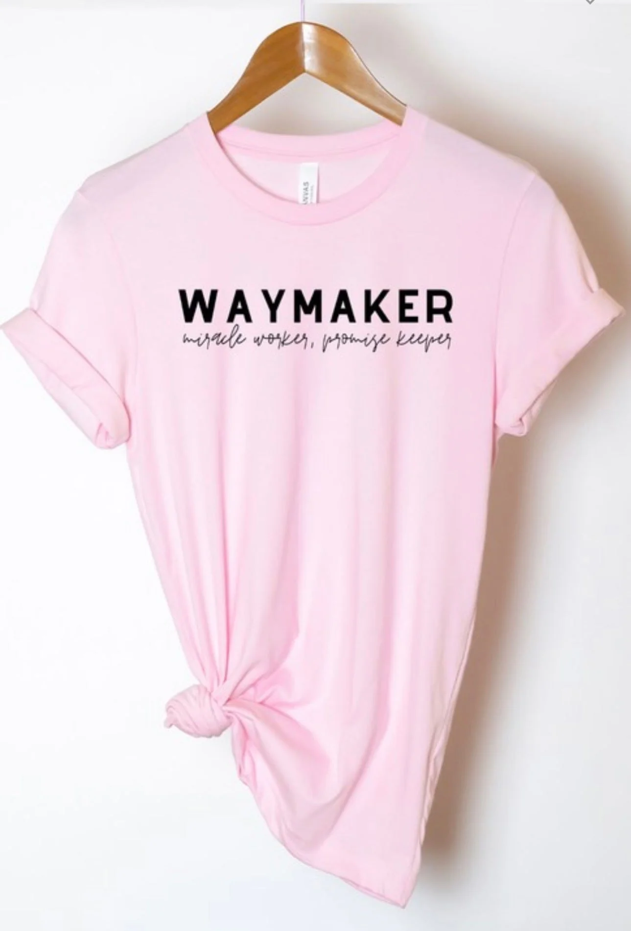69 GT-L {Waymaker} Pink/Black Print Graphic Tee PLUS SIZE 2X 3X - Image 2