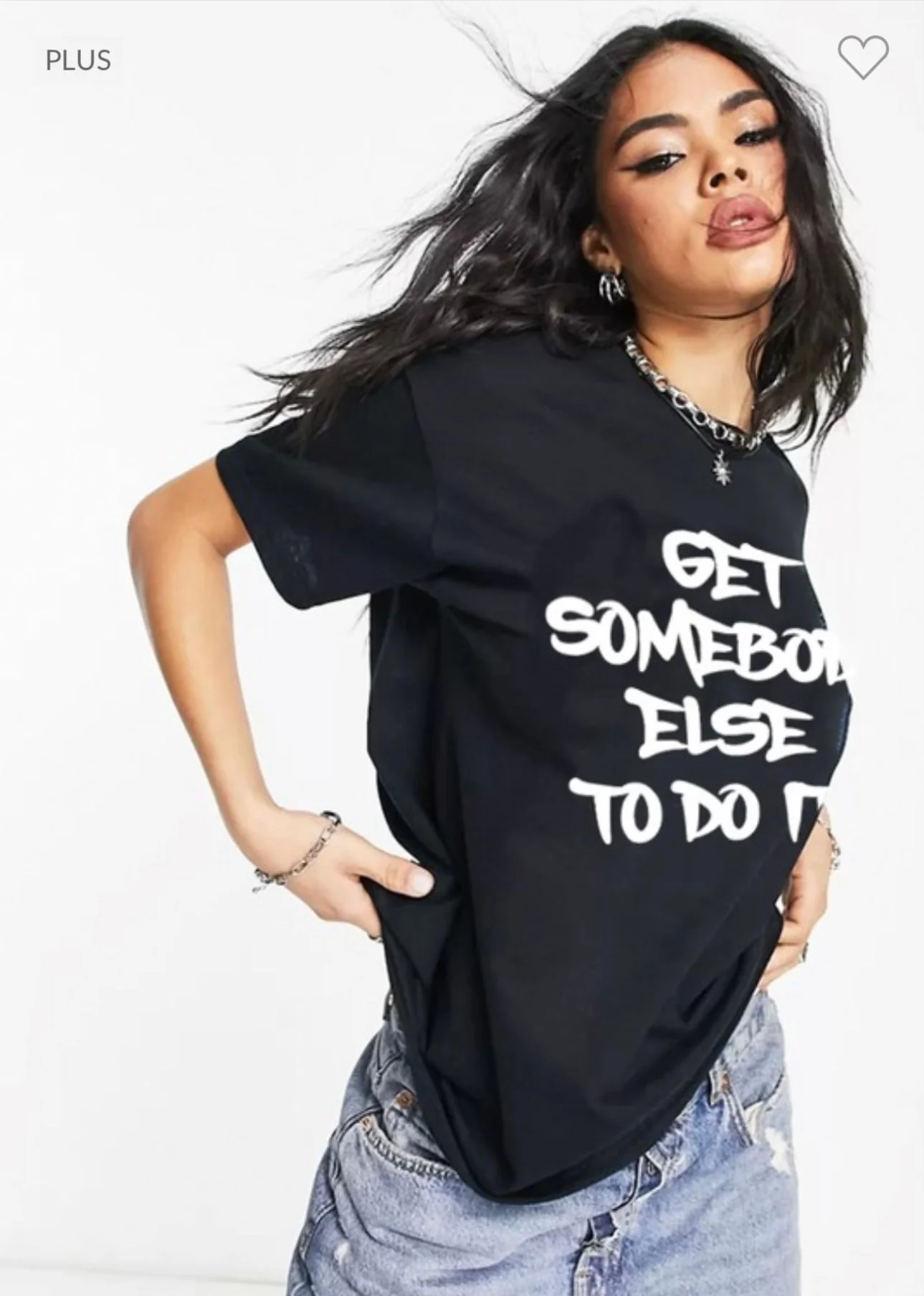 79 GT {Get Somebody Else} Black Graphic Tee PLUS SIZE 1X 2X 3X - Image 2
