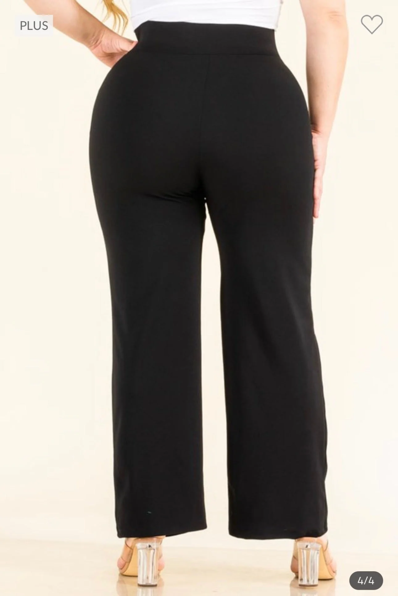 BT-Z {Pretty Views}  Black Front Seam Pants CURVY BRAND!!! EXTENDED PLUS SIZE XL 2X 3X 4X 5X 6X (True To Size) - Image 3