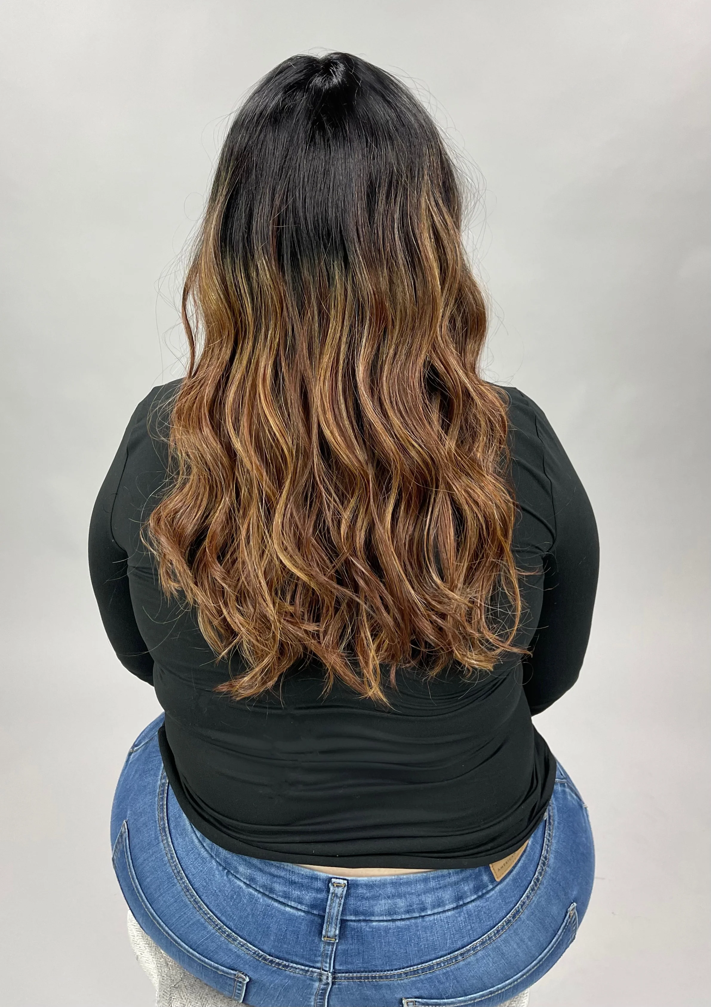 SALE!! "Maxwella 22" (Cinnamon Ginger) BALAYAGE Belle Tress Luxury Wig - Image 3
